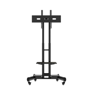 FANCO Universal Swivel TV Stand for 32–80 inch TVs, Height Adjustable Table Top TV Stand Mount with Tilt, Max VESA 600x400mm (Black)