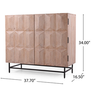 Geometry Cabinet - Modern Storage Cabinet with Geometric Design, Stylish Storage Solution for Home or Office