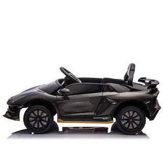 12V Kids Ride On Car W/Parents Remote Control,Licensed Lamborghini Aventador Xago,Hydraulic pressure door,Slow Start,Early education,Bluetooth,Adjustable Volume,MP3,USB,LED Lights For Kids Aged 2-4.