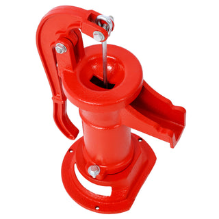 Operated 25 ft. Antique Pitcher Hand Water Pump, Red