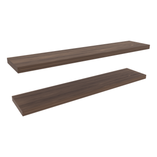 Ecco 47" Wide  Floating Shelves Set of 2, Shelves for Wall Decor for Bedroom, Bathroom Storage Shelves, Book Shelves for Living Room