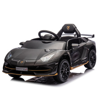 12V Kids Ride On Car W/Parents Remote Control,Licensed Lamborghini Aventador Xago,Hydraulic pressure door,Slow Start,Early education,Bluetooth,Adjustable Volume,MP3,USB,LED Lights For Kids Aged 2-4.