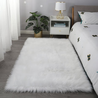 Cozy Collection Ultra Soft Fluffy Faux Fur Sheepskin Area Rug