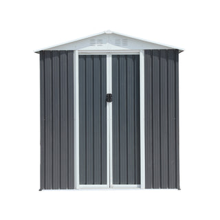 Outdoor Storage Sheds 6ftx4ft Apex Roof Grey