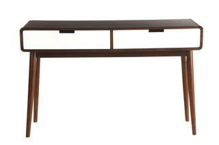 Christa White & Espresso Finish Sofa Table