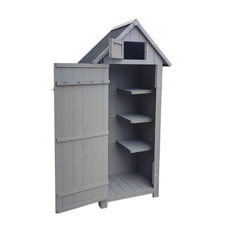 XWT007 Outdoor Storage,  Perfect to Store Patio Furniture, for Backyard Garden Patio Lawn , Natural Color 30.31"X 20.48"X 65.75"