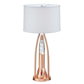 Beautiful Water Dancing Table Lamp 1pc Modern Design Home Decor Copper Finish Luxurious Sparkling Decorative Night lamp Bedroom Lamp Living Room