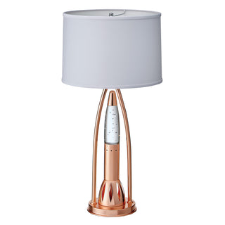 Beautiful Water Dancing Table Lamp 1pc Modern Design Home Decor Copper Finish Luxurious Sparkling Decorative Night lamp Bedroom Lamp Living Room