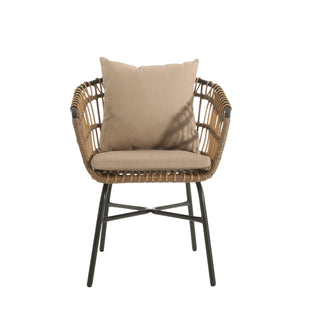 Outdoor Patio chair with cushions(Set of 2)