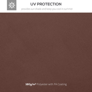 Outsunny 9.8' x 9.8' Gazebo Replacement Canopy, 2-Tier Top UV Cover for 9.84' x 9.84' Outdoor Gazebo Models 01-0153 & 100100-076, Coffee (TOP ONLY)