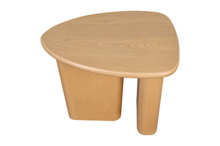 Tapered Tabletop Side Table(NATURAL WOOD)