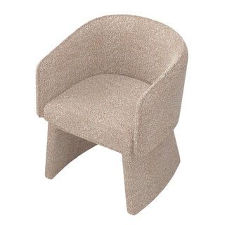 Modern style simple and elegant chair, white leisure chair, suitable for dining/bedroom/living room/reception desk -pink