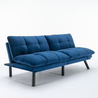 Navy Blue Convertible Folding Modern sofa Bed