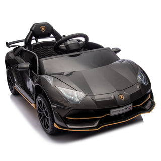 12V Kids Ride On Car W/Parents Remote Control,Licensed Lamborghini Aventador Xago,Hydraulic pressure door,Slow Start,Early education,Bluetooth,Adjustable Volume,MP3,USB,LED Lights For Kids Aged 2-4.