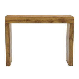 Elegant Natural Wood Grain Bar Table-50 Inches Long, a Practical Choice for Modern Homes.Wood Grain Texture Sticker,Equipped With Two Drawers.Serving As A Bar Table Or A Desk.