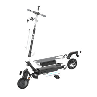 Foldable Electric Scooter w/ 50 Miles Max Operating Range & 20 mph Max Speed - Blac