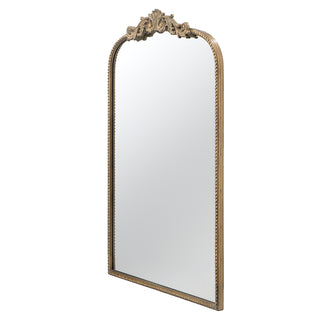 24" x 36" Gold Arch Mirror, Baroque Inspired Wall Decor for Bathroom Bedroom Living Room