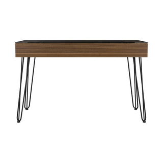 Baxter 140 Desk, One Shelf, Four Legs -Mahogany