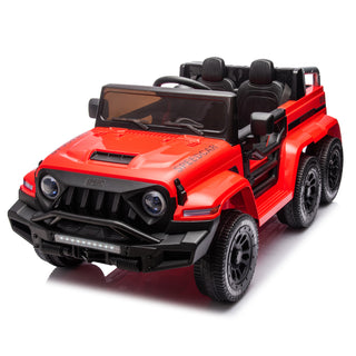 24V Ride On Car for Kids Battery Powered Ride On 4WD Toys with Remote Control,Parents Can Assist in Driving,Music and Lights,Five-Point Safety Belt,Rocking chair mode for back-and-forth swinging