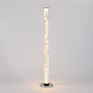 49" Exposed Rope LED Minari Clear Column Floor Lamp