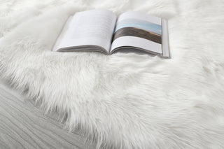 Cozy Collection Ultra Soft Fluffy Faux Fur Sheepskin Area Rug