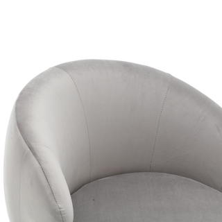 360 Degree Swivel Cuddle Barrel Accent Chairs, Round Armchairs with Wide Upholstered, Fluffy Fabric Chair for Living Room, Bedroom, Office, Waiting Rooms