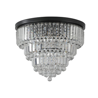 Black luxury modern style crystal lights, large ceiling chandeliers, dining room, living room,bedroom