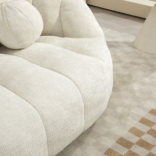 Relax in style with the COOLMORE Bean Bag Sofa Lazy Sofa, designed for ultimate comfort and durability. Featuring a high-back design, this bean bag chair offers exceptional support for both adults and kids. Perfect for indoor and outdoor use, it serves as an accent floor lounge chair, adding a modern touch to any space. Made with soft and breathable white chenille fabric, the sofa provides a cozy seating experience for lounging, reading, or watching TV. Its versatile design ensures it blends seamlessly into