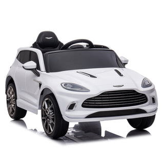 12V Dual-drive remote control electric Kid Ride On Car,Battery Powered Kids Ride-on Car White, 4 Wheels Children toys vehicle,LED Headlights,remote control,music,USB.