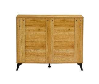 9-Drawer Cabinet Dresser, Wood MDF Boards, Wood Color Storage Unit