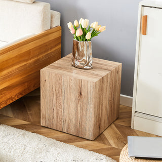 Elevate your living space with this modern MDF coffee table that showcases smooth, light wood color texture patterns. It is characterized by stylish design.