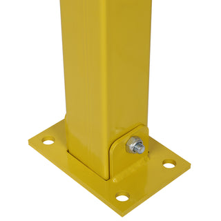 Parking bollard,pole barrier with lock ,car parking protection posts,home garage street decor ,parking barrier Square yellow