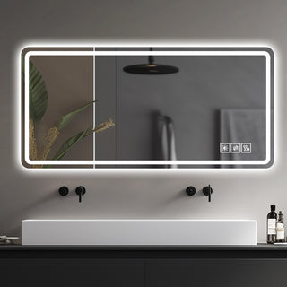 28*60inch LED Bathroom Vanity Mirror ,wall mirror,Anti-Fog, Dimmable,Shatter-Proof Tempered Glass,  Ideal for Bathroom Wall Decor, Beauty Makeup and Shaving