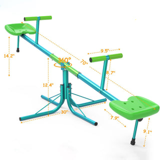 Garden kids Playground Seesaw Steel Outdoor Seesaw 360 Degree Rotation Seesaw Playground Equipment