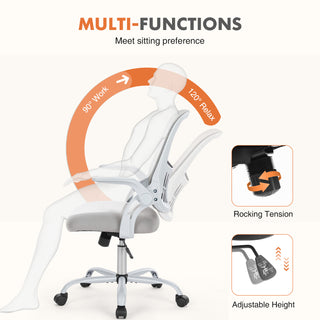 Sweetcrispy Ergonomic Mesh Office Desk Chair with Lumbar Support