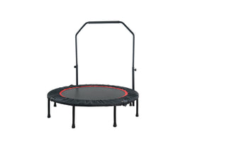 48" Foldable Mini Trampoline Max Load 300lbs, Fitness Rebounder with Adjustable Foam Handle, Exercise Trampoline for Adults Indoor/Garden Workout, Thanksgiving, Black Friday, Cyber Monday, Christmas Gift