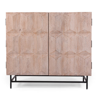 Geometry Cabinet - Modern Storage Cabinet with Geometric Design, Stylish Storage Solution for Home or Office