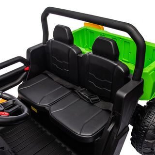 24V Ride On Truck 2-Seater UTV with 2x200W Motor, Dump Bed/Shovel, Remote Control Electric Vehicle for Boys and Girls, Non-Slip Tyres