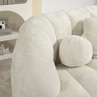 Relax in style with the COOLMORE Bean Bag Sofa Lazy Sofa, designed for ultimate comfort and durability. Featuring a high-back design, this bean bag chair offers exceptional support for both adults and kids. Perfect for indoor and outdoor use, it serves as an accent floor lounge chair, adding a modern touch to any space. Made with soft and breathable white chenille fabric, the sofa provides a cozy seating experience for lounging, reading, or watching TV. Its versatile design ensures it blends seamlessly into