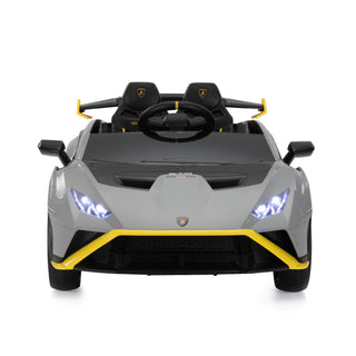 24V Battery Powered Ride On Car for Kids, Licensed Lamborghini, Remote Control Toy Vehicle with Music Player, LED Light, 2 Driving Modes