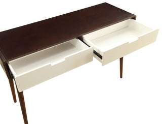 Christa White & Espresso Finish Sofa Table