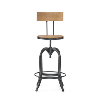 Adjustable Height Swivel Barstools WITH FIR WOOD