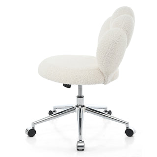 360°Swivel Height Adjustable,Swivel Chair,Teddy fabric,home office chair