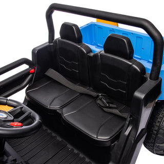 24V Ride On Truck 2-Seater UTV with 2x200W Motor, Dump Bed/Shovel, Remote Control Electric Ride On Car with Non-Slip Tyres for Boys and Girls