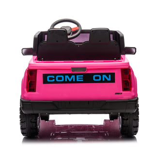 24V10A Two-seater Kids Ride On Electric Pickup, kids ride on toy W/parents remote control,4WD 800W motors,Two Safety belts,High Gate Safety Design,USB,Bluetooth, Speed 2.49-3.73MPH for kids aged 3+.