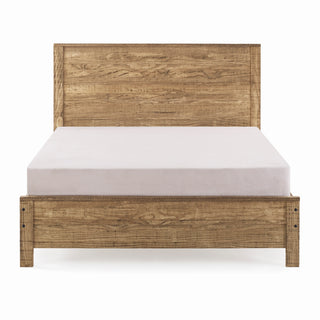 Albany Solid Wood Full Bed Frame with Headboard, Heavy Duty Modern Rustic Full Size Bed Frames, Box Spring Needed