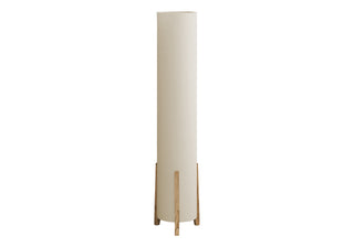 Lighting, 50"h, Floor Lamp, Brown Wood Look, Ivory / Cream Shade, Contemporary