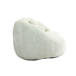 Relax in style with the COOLMORE Bean Bag Sofa Lazy Sofa, designed for ultimate comfort and durability. Featuring a high-back design, this bean bag chair offers exceptional support for both adults and kids. Perfect for indoor and outdoor use, it serves as an accent floor lounge chair, adding a modern touch to any space. Made with soft and breathable white chenille fabric, the sofa provides a cozy seating experience for lounging, reading, or watching TV. Its versatile design ensures it blends seamlessly into