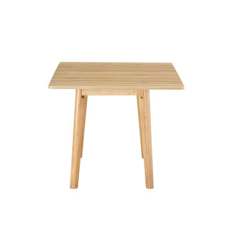 Wooden foldable table, rubber wood leg MFC tabletop, foldable computer desk, foldable office desk, suitable for restaurants, living rooms, terraces, kitchens