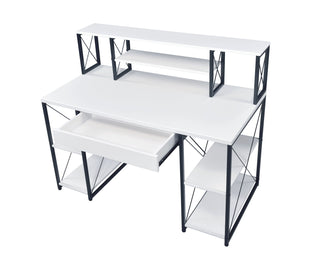 ACME Amiel Desk, White and Black 92879